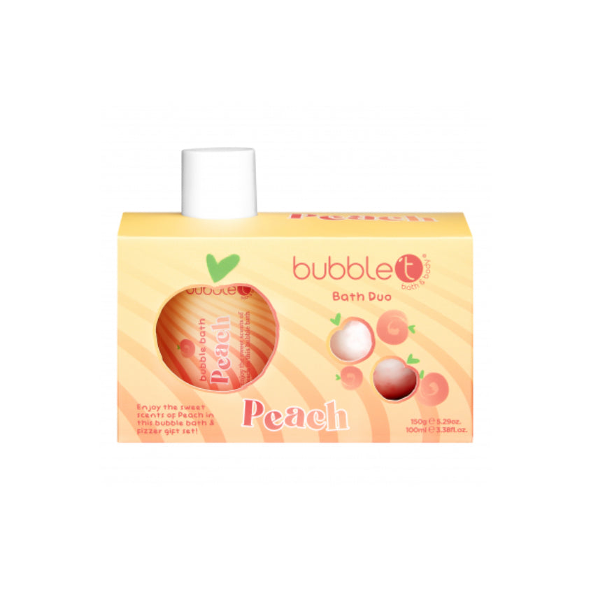 BUBBLE T TASTEA PEACH BATH DUO