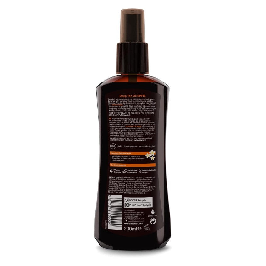 Deep Tan Moisturizing Oil SPF 15
