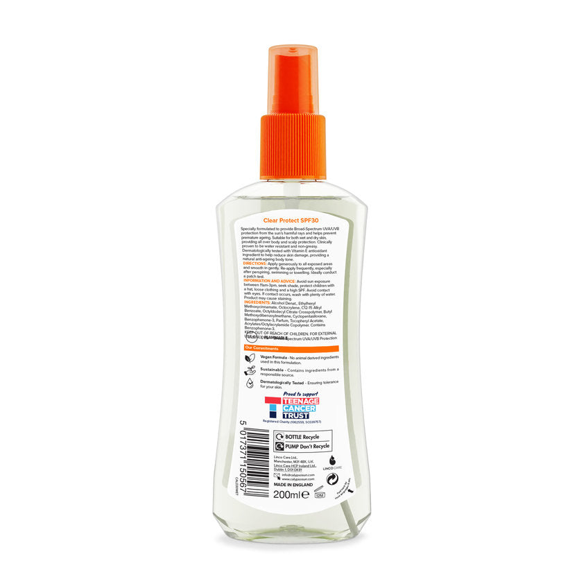 Clear Protect Dry Oil Spray SPF30