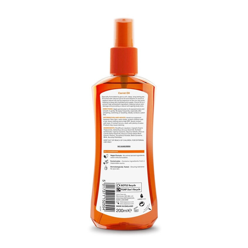 Deep Tanning Carrot Oil Spray