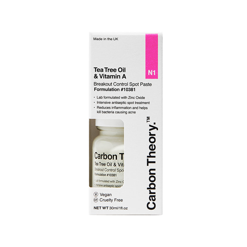 CARBON THEORY TEA TREE OIL & VITAMIN A BREAKOUT CONTROL SPOT PASTE, 30ML – متجر إلكتروني