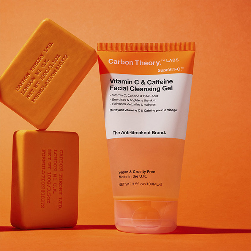 CARBON THEORY VITAMIN C & CAFFEINE FACIAL CLEANSING GEL, 100ML – buy online