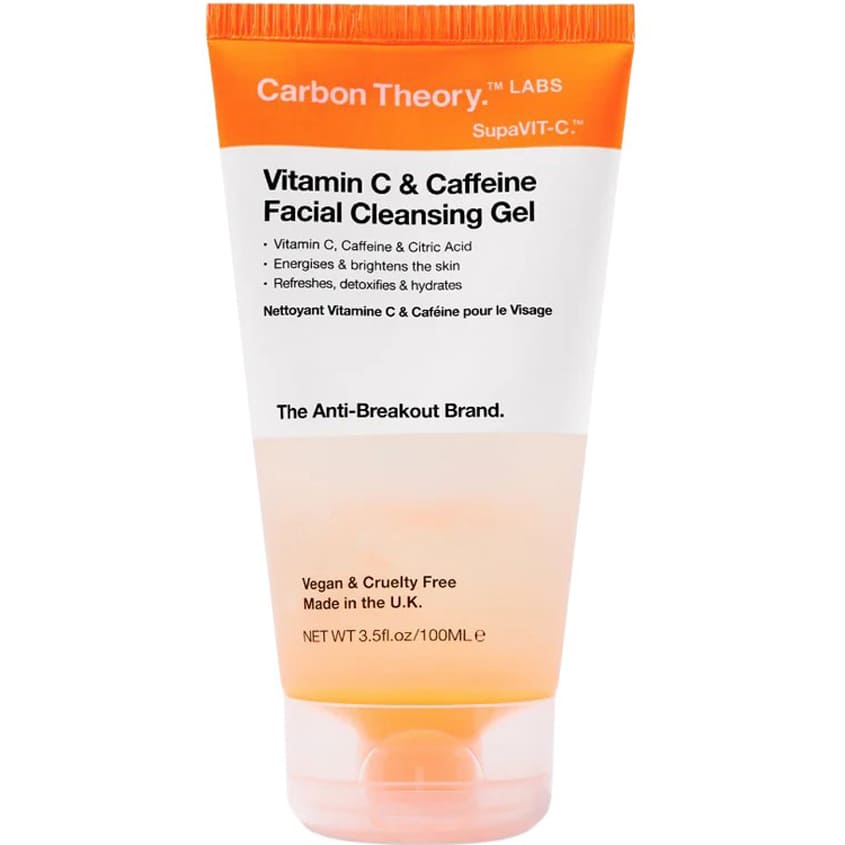 CARBON THEORY VITAMIN C & CAFFEINE FACIAL CLEANSING GEL, 100ML
