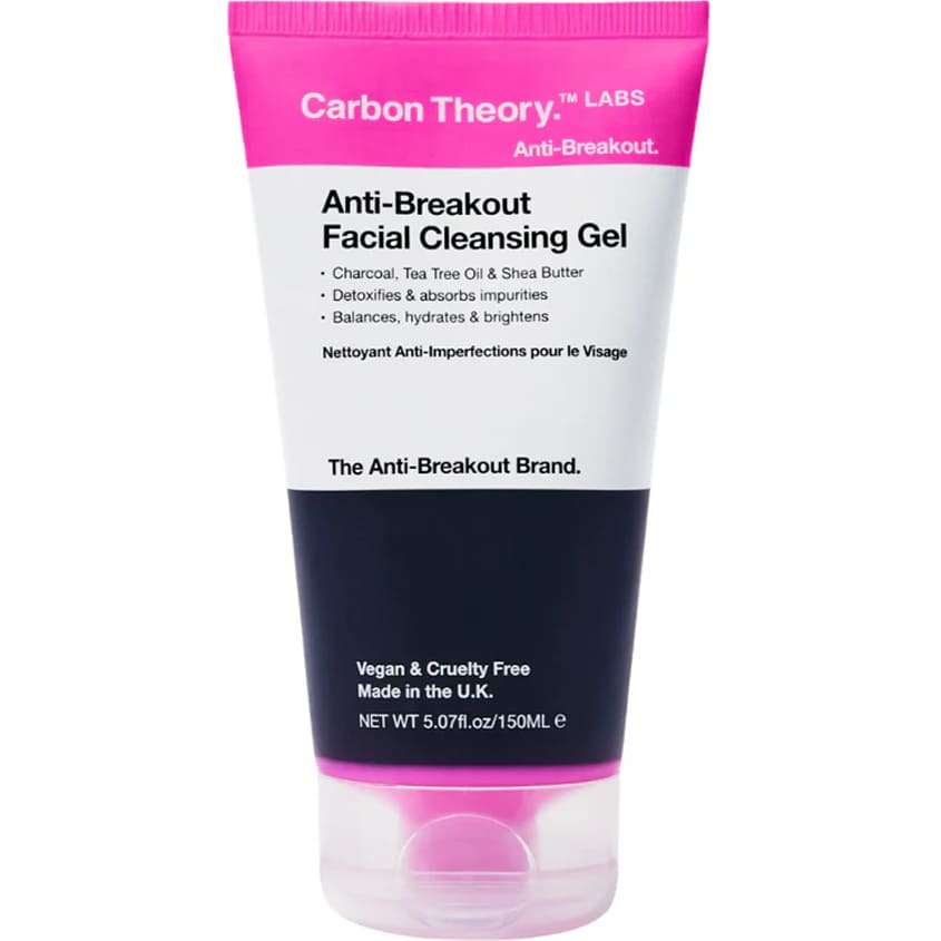 CARBON THEORY ANTI-BREAKOUT FACIAL CLEANSING GEL, 150ML