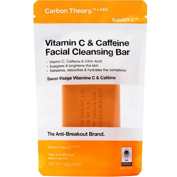 VITAMIN C & CAFFEINE FACIAL CLEANSING BAR, 100G