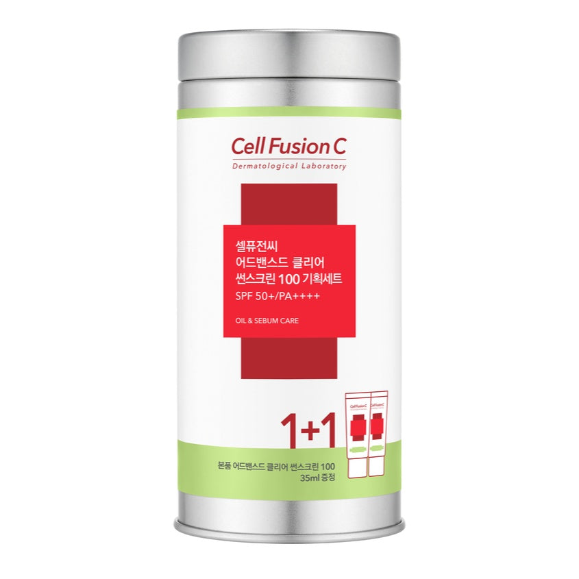CELL FUSION C ADVANCED CLEAR SUNSCREEN 100 SPF50+/PA++++  35ML+35ML