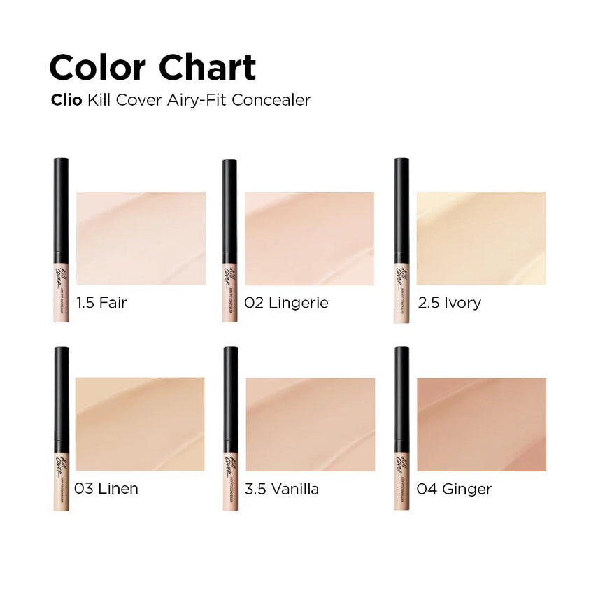 CLIO KILL COVER AIRY-FIT CONCEALER 3-BY LINEN 3g – توصيل مجاني