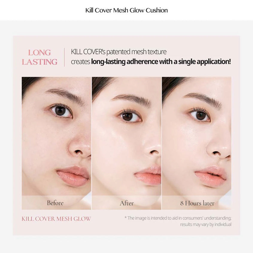 CLIO KILL COVER MESH GLOW CUSHION 4 GINGER SPF50+ PA++++ 15gX2 – photo 7