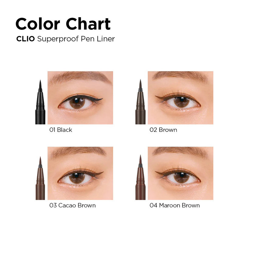 CLIO SUPERPROOF PEN LINER KILL BROWN 002 BROWN 0,55ml