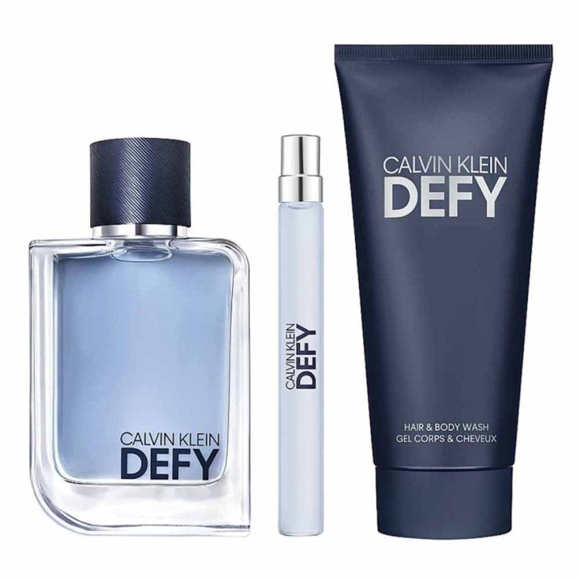 CALVIN KLEIN SET DEFY (EDT 100ML+10ML+SG 100ML) – buy online