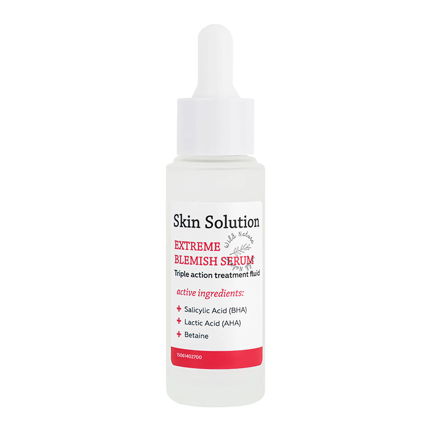 WILD NATURE SKIN SOLUTION Extreme Blemish Serum triple action treatment fluid, 27 ml