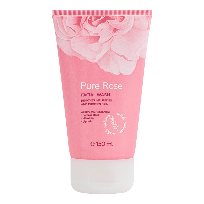 WILD NATURE PURE ROSE Facial Wash, Tube 150 ml