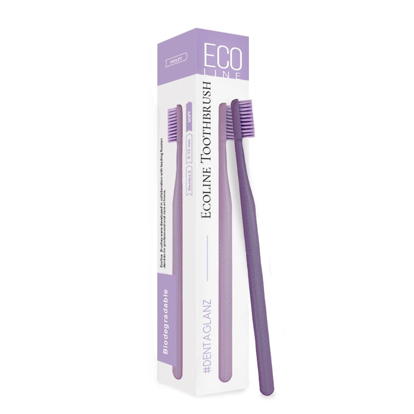 #DENTAGLANZ Toothbrush Ecoline VIOLET, 1 pc