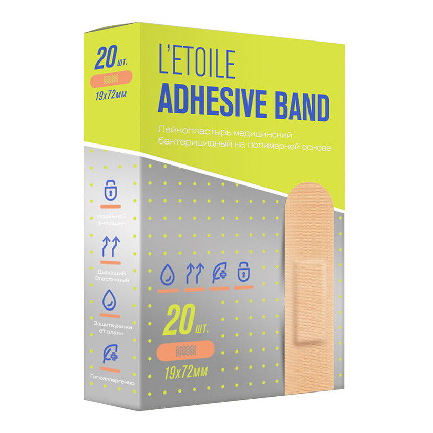 L'ETOILE Bactericidal Adhesive Band 19x72 mm
