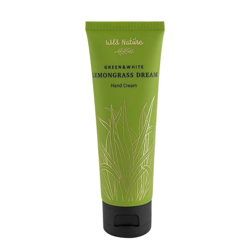 WILD NATURE GREEN & WHITE LEMONGRASS DREAM HAND CREAM, 75 ml