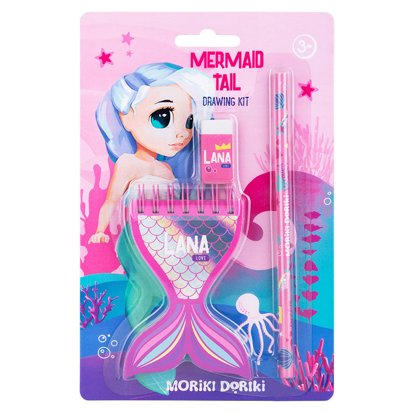 MORIKI DORIKI Mermaid Tail Drawing Kit, 1 pc