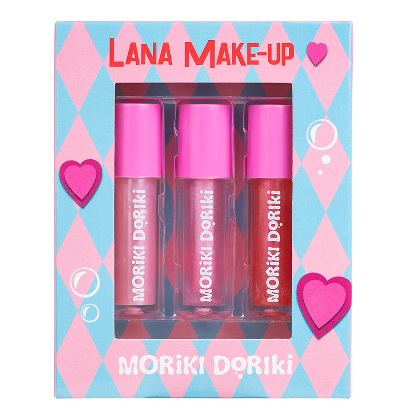 MORIKI DORIKI LipGloss SET LANA , 3 pc.