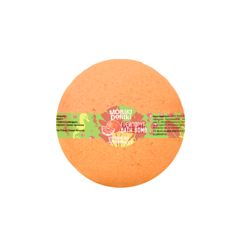 Moriki Doriki bubbling ball for baths Grapefruit, 125 g. – شراء أونلاين