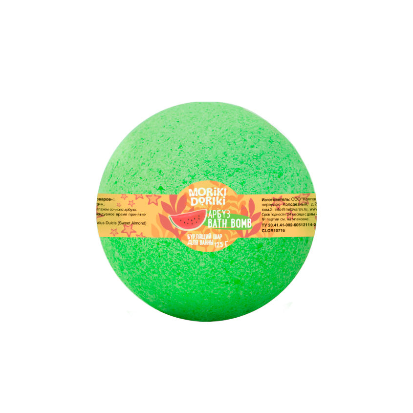 Moriki Doriki bubbling ball for baths Watermelon, 125 g. – شراء أونلاين