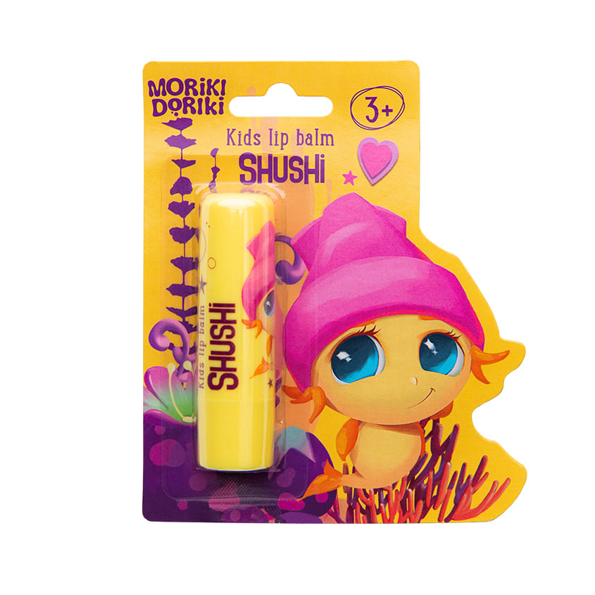 MORIKI DORIKI Kids lip balm Shushi, 4,3 g.
