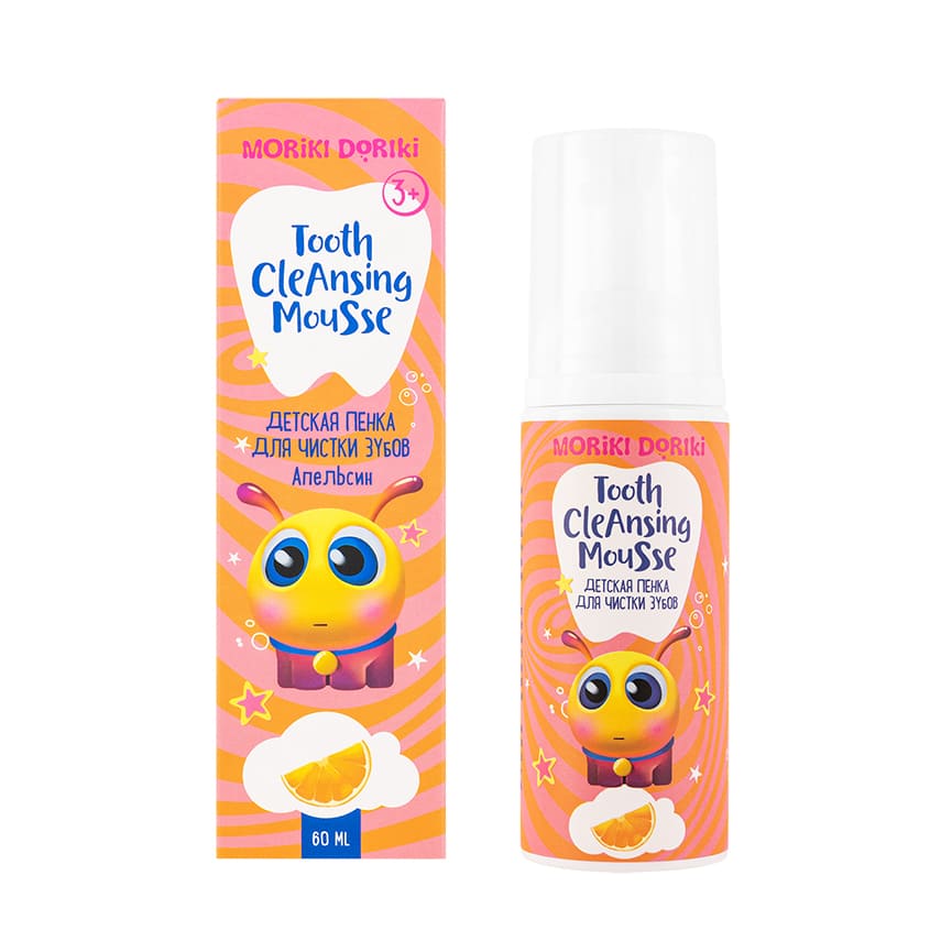 MORIKI DORIKI Kids tooth cleansing mousse Orange, 60ml