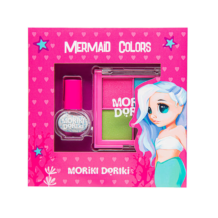 MAKE-UP SET MERMAID COLORS Eye shadows & nail polish, 1 pc.