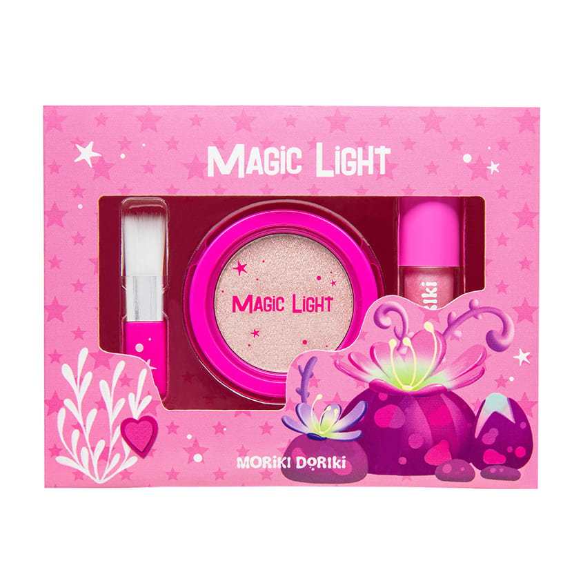 MORIKI DORIKI MAKE-UP SET MAGIC LIGHT Highlighter & Lip gloss, 1 pc. – online store