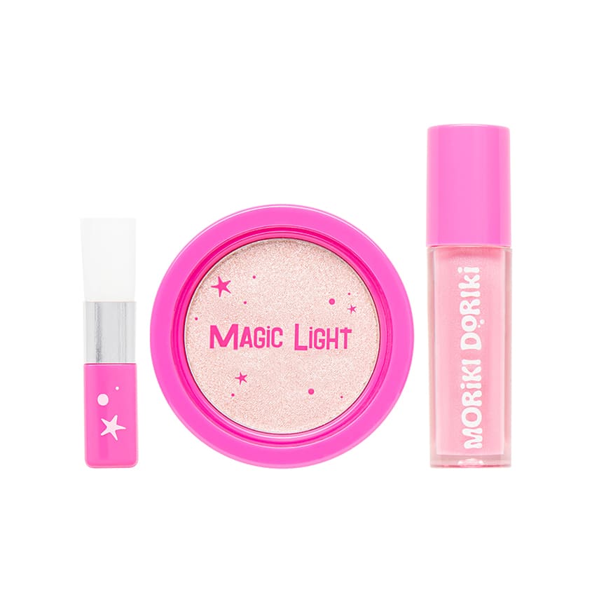 MORIKI DORIKI MAKE-UP SET MAGIC LIGHT Highlighter & Lip gloss, 1 pc. – buy online