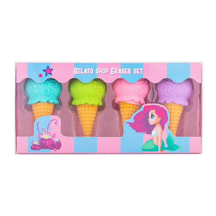 MORIKI DORIKI Gelato shop Eraser set, 4 pc.