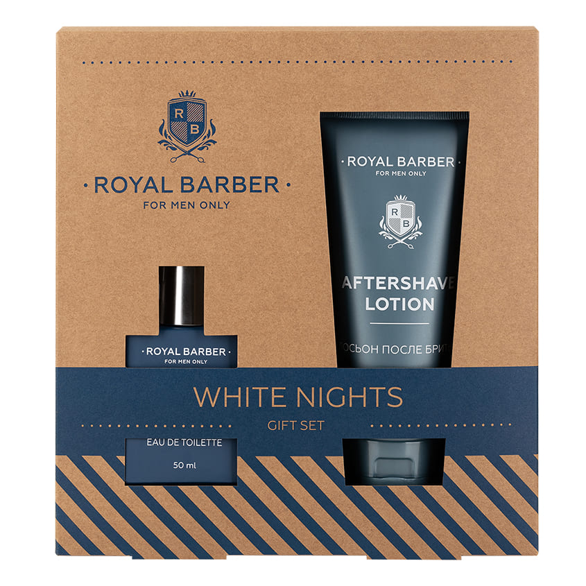 Royal Barber White Nights Set (50ml EDP+150ml aftershave lotion), 1 pcs. – buy online