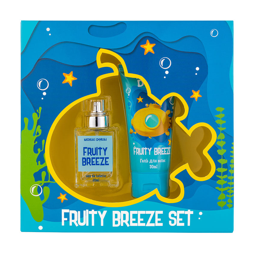 SET MORIKI DORIKI FRUITY BREEZE (EDT 20ML + HAIR GEL 50ML), 1 pcs.