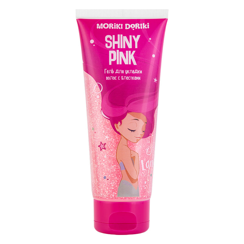 MORIKI DORIKI  Hair styling gel with glitter SHINY PINK LANA 100 ml