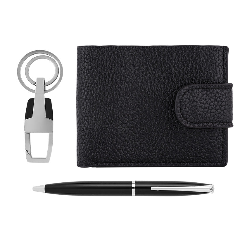 Accessory Set with Wallet, Pen, and Keychain