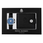 Set of accessories Royal Barber with wristwatch and wallet black, 1pc