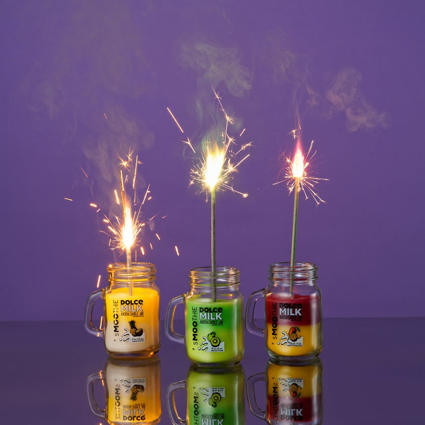 DOLCE MILK Candle Smoothie  PINO COLADINO pineapple&coconut, 85 g – متجر إلكتروني