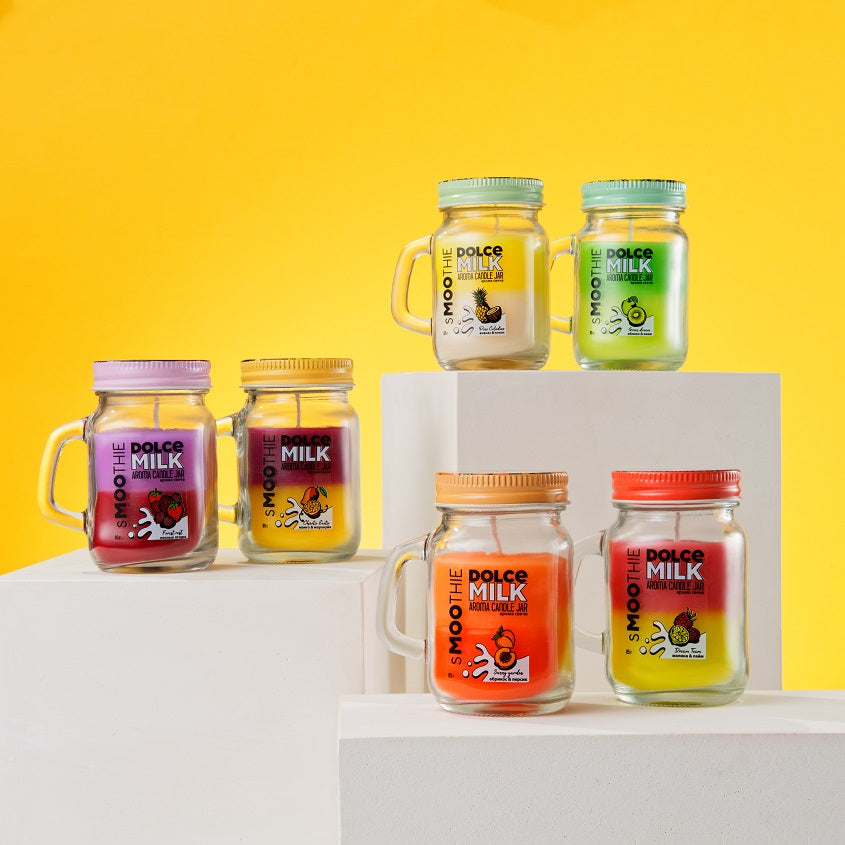 DOLCE MILK Candle Smoothie  DREAM TEAM raspbery&lime, 85 g – online store