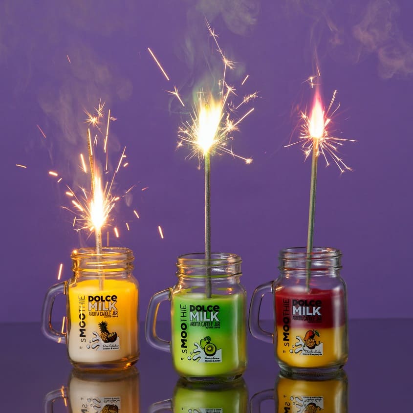 Smoothie Candle "Green Dream" Apple & Kiwi