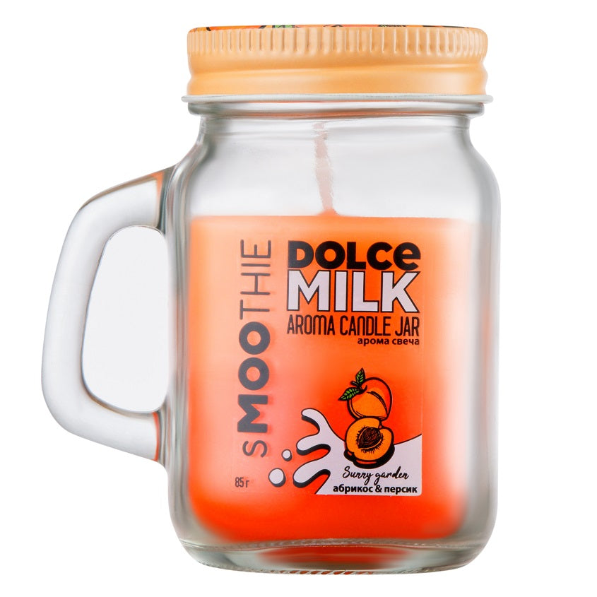 DOLCE MILK Candle Smoothie  SUNNY GARDEN peach& apricot, 85 g – online store
