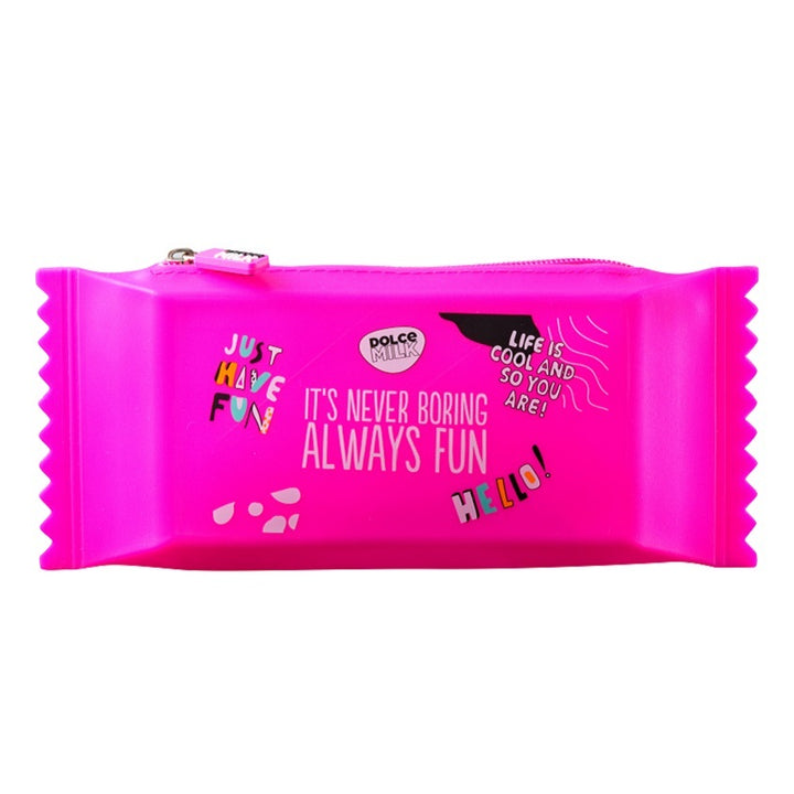 Stationery and printed materials Pen bag Candy pink Size:24*9.5 sm