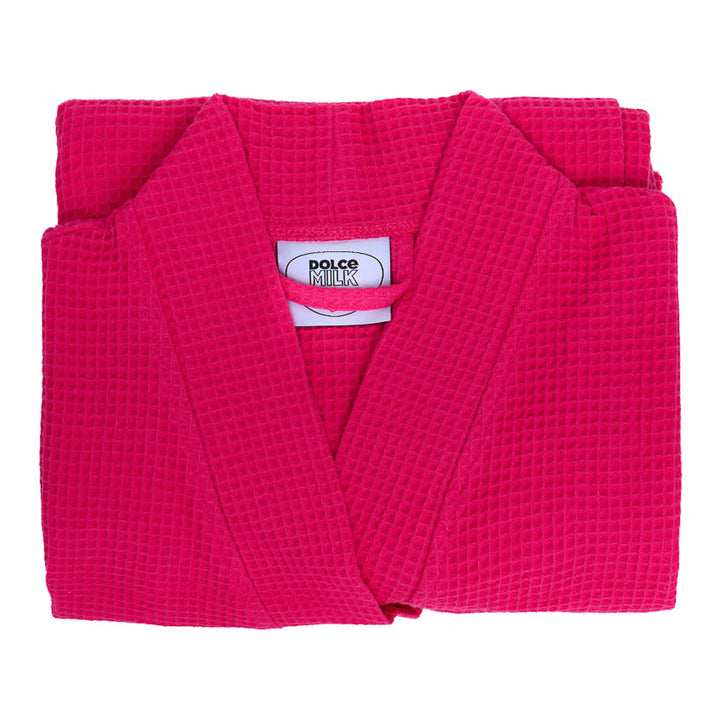 Set 230 (slippers pink neon + bathrobe) box