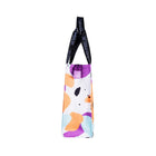 Women's Shopping Bag, Cow spots violet-orange