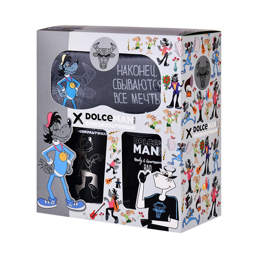 DOLCE MILK s/m Set 289 MAN box Nu,pogodi with glass