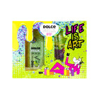 DOLCE MILK Set 304 (gliter glass green+bath salt Green Dream 400ml) – online store