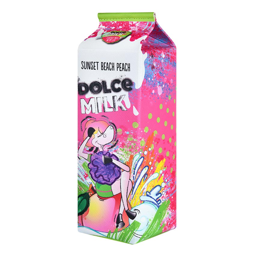 DOLCE MILK Set 325 (sponge violet + shower gel Sunset beach peach 300 ml) bag – online store