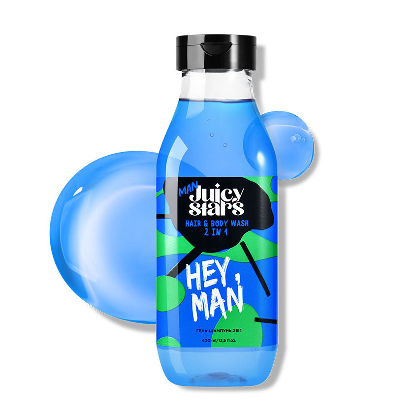 Hair & body wash 2 in 1 «HEY, MAN»