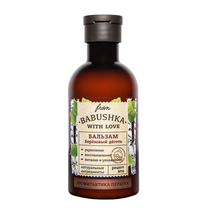 FROM BABUSHKA WITH LOVE Hair balm Birch Tar, 250 ml – buy online