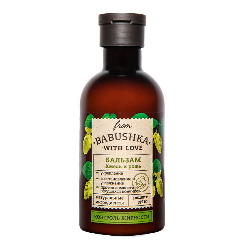 FROM BABUSHKA WITH LOVE Hair balm Hops and rye, 250 ml – شراء أونلاين