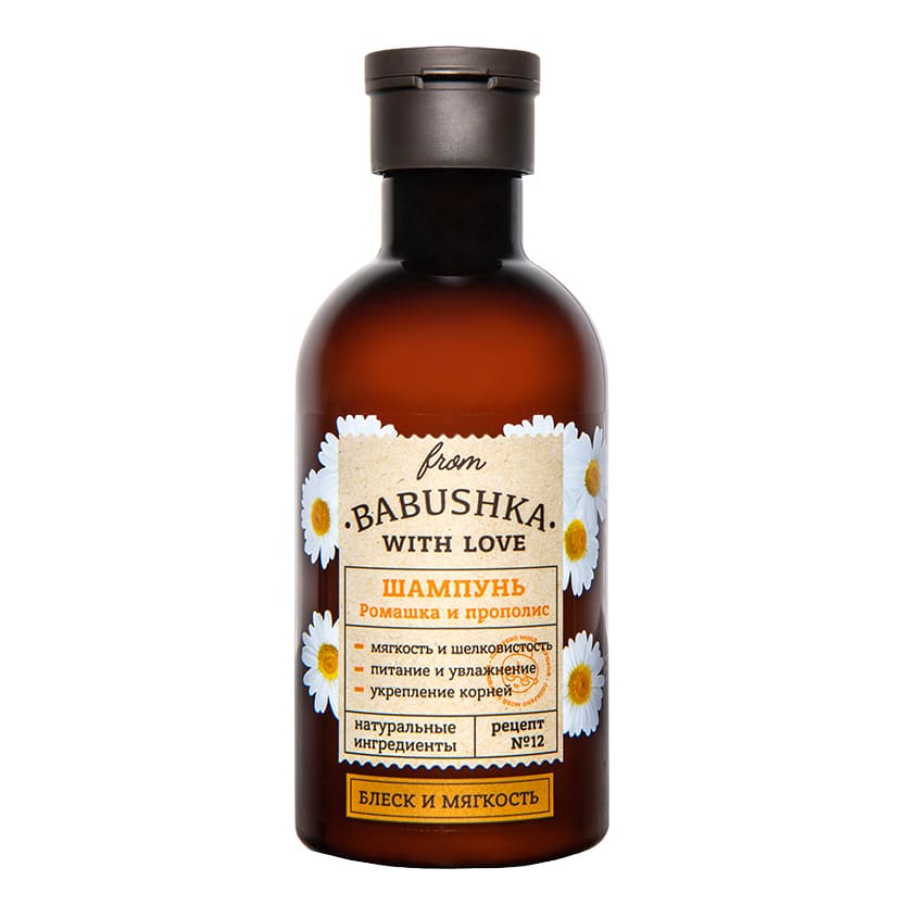 FROM BABUSHKA WITH LOVE Hair shampoo Chamomile and propolis, 250 ml – buy online