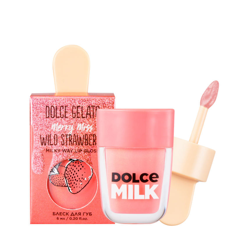 DOLCE MILK Lip gloss Merry miss wild strawberry 6 ml – buy online