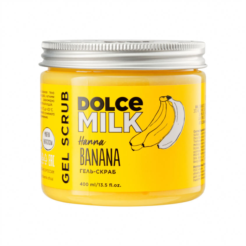 DOLCE MILK Shower gel scrub <Hanna Banana> 400 ml
